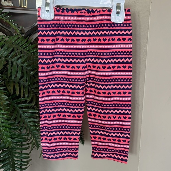 Brand New Little Lass 2-Piece Set Western Cowgirl Heart Ruffle Striped Leggings - Picture 8 of 12